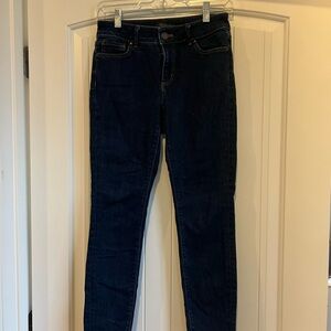 Ann Taylor Petite-Curvy Fit Dark Blue Jeans